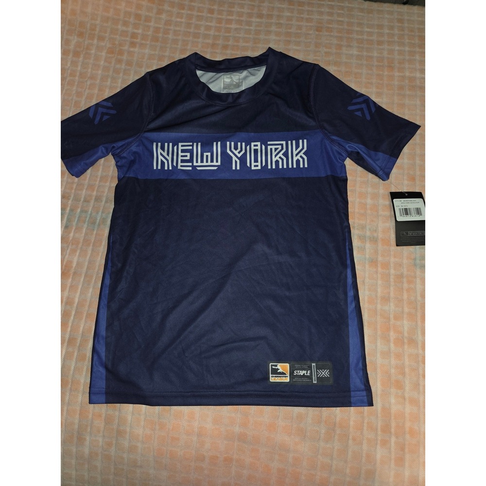 New York Excelsior Overwatch League Staple Jersey Kids Medium 10/12 Navy Blue